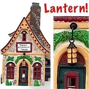 LANTERN INCLUDED! Popcorn & Cranberry House From 1996!